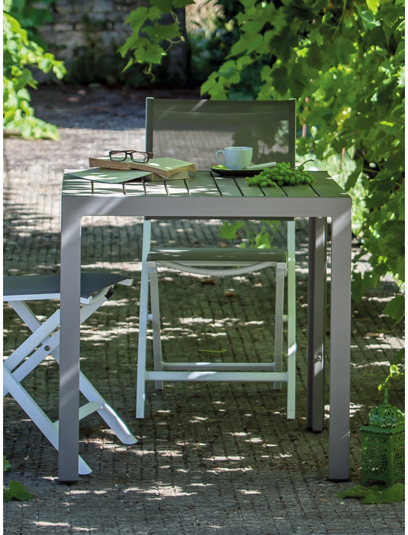 Proloisirs Guéridon MT polywood PS 70 Taupe